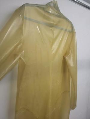 Latex Rubber Gummi Ganzanzug transparent Gr. L-XL Krageneinstieg PHK