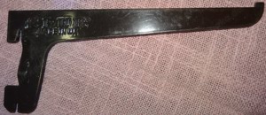 D Spur Einloch Regalsystem Winkelträger 15cm 1 Stk gebraucht braun Winkelträger Einhängehacken Regal