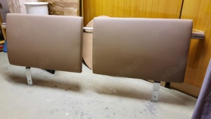 Kopfteil "Kunstleder Chrom"  für Bett (ca. 160cm breit)