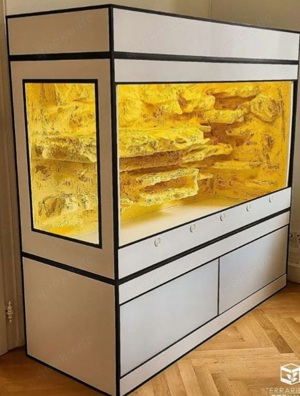 Premium Kunststoff Terrarium Trennbar 135x40x50 Anlage Wand Zucht Bild 3