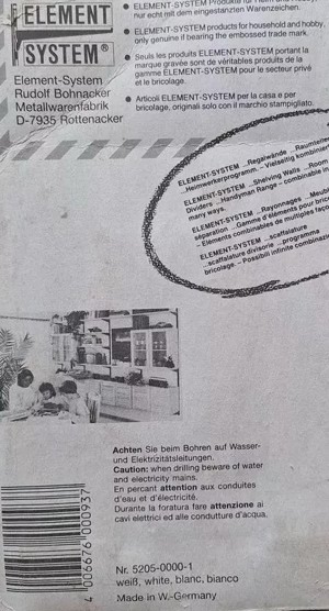 D Bohnacker 1x Halter für Regalende Regalstütze weis gebraucht Bücherbügel Buchstütze Buchhalter für Bild 5