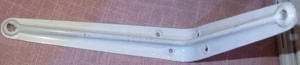 D Regalhalter 1 x Regalträger Wandhalter Stahlblech weiß 18x23x4 gebraucht   Bild 3