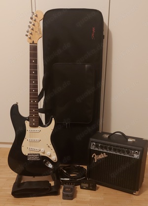 E-Gitarrenset mit Fender Stratocaster