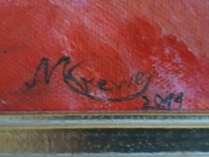 Original Ölgemälde Mohnblumen Blumen Stillleben Ölbild Gemälde signiert 70 x 90 cm mit Rahmen TOP! Bild 2