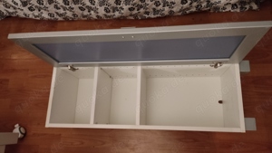 Badezimmer  Hochschrank und Hängeschrank Bademöbel Milchglas Bild 2