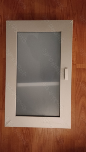 Badezimmer  Hochschrank und Hängeschrank Bademöbel Milchglas Bild 8