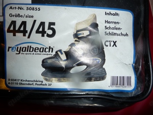 nagelneue, schwarze Herren Schalen-Schlttschuhe von CTX, Gr. 44 45, Top Qualität