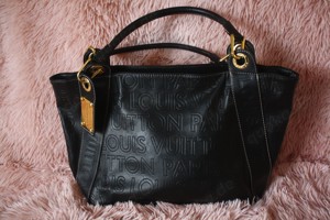Louis Vuitton Tragetasche Tasche schwarz gold Metall Shopper 