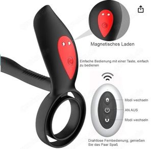 Dual Penisringe Dual Motors Paar Vibratoren Premium BDSM Cockring Klitorisstimulator Erotik Sexspiel Bild 3