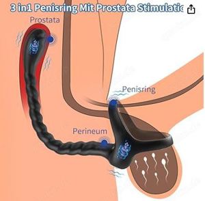 Prostata Stimulation Männer mit Penisring Vibratoren Analvibratoren Fernbedienung 10 Vibrationsmodi  Bild 2