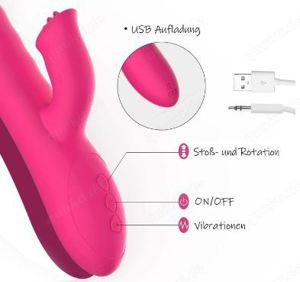 Vibratoren Klitoris G-punkt Silikon Rabbit Analvibrator Dildo Erotik Sexspielzeug für Frauen &Paare  Bild 3