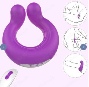 Adorime Penisring-Vibrator Paar Vibratoren 9 Vibrationsmodi  Bild 2