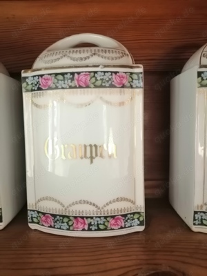 5 Stück Porzellan Vorratsdosen