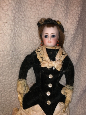 belle poupée de mode  parisienne - fran ois gaultier -toute d'origine 37 cm