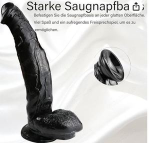 Realistischer Dildo Silikon XXL 27x5,5cm Doppelschicht-Konstruktion leistungsstarken Saugnäpfen Bild 3