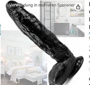 Realistischer Dildo Silikon XXL 27x5,5cm Doppelschicht-Konstruktion leistungsstarken Saugnäpfen Bild 2