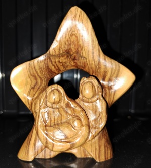 Weihnachten Deko Figuren Holz und Ton  Maria, Josef, Jesus