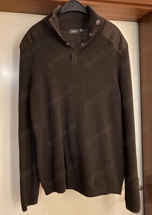 MEXX Herren Troyer XL XXL BW 59 Pullover Sweater Braun Strick Neu Bild 7