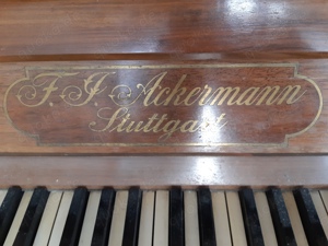 Klavier Ackermann, überholt, Schmuckstück  Bild 2