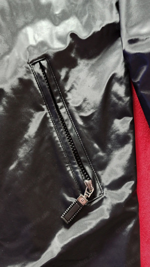 Kunststofflederjacke Damen Bild 2