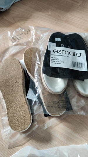 NEU Espadrilles schwarzweiß Bild 2