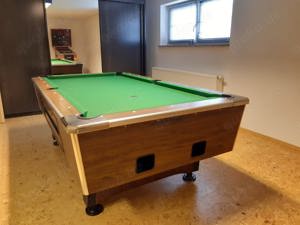 Profi-Billardtisch l Leonhart l schwarz l 6 Fuss groß l Steinschieferplatte  Bild 4