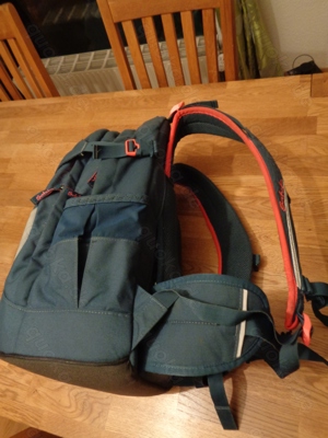 Schul- Wander-Rucksack Satch mit sehr vielen Fächern, grau-pink Bild 2