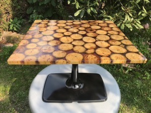 Epoxidharz-Tisch Beistelltisch Couchtisch Flur Büro Balkon Garten