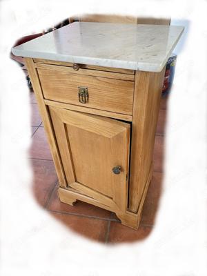 Antikes Set 1 Kommode + 2 Nachttische  Bild 9