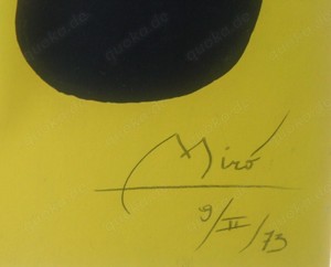 Joan MIRÓ (1893-1983). Originell Kartell .(BAUHAUS,Picasso ERA).Handsigniert Bild 10