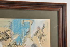 Federzeichnung, aquarelliert, bezeichnet Ensor Bild 8