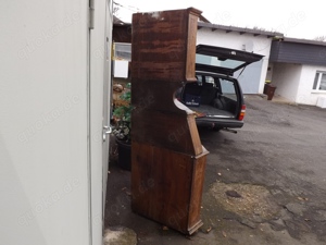 Aufsatzeckschrank Eiche intarsiert, um 1800. Restaurierungsobjekt. Bild 10