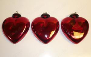 3 rote Dekoherzen Bild 3