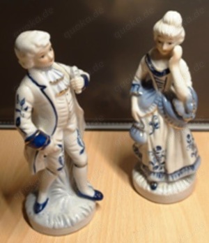 Rokoko-Paar Porzellanfiguren
