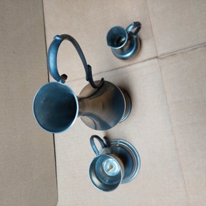 Zinnblumenvasen und Kerzenständer, gebraucht zu verkaufen Bild 2