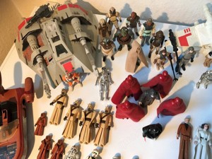 Star Wars Vintage Konvolut Sammlung 88 Figuren, 60 Waffen plus 3 Fahrzeuge Bild 5