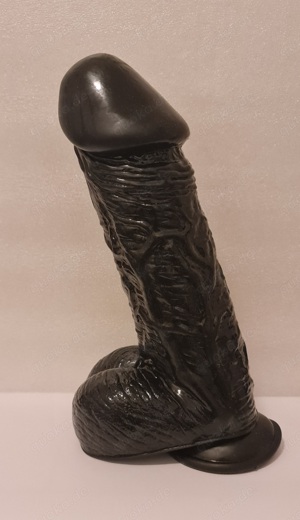 Dildo Schwarz mit Saugnapf 