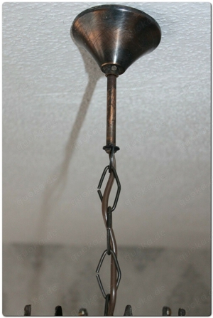 Großer antiker Empire Bronze Kristall Korblüster Sack Lüster Kronleuchter Lampe