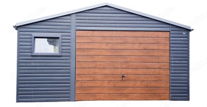 Blechgarage 5x5m Fertiggarage Schiwgtor  Anthrazit Individuelle Projekte ID91