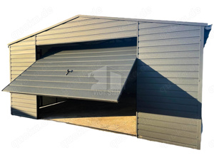  Blechgarage 4x6m Metallgarage Fertiggarage Hohe Qualität Garagen direkt vom Hersteller GP146 
