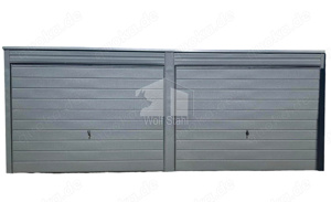 Blechgarage 6x6m Doppelgarage Garage mit Schwingtor Transport + Aufbau gratis GP129 