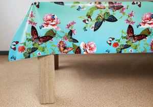 Tischdecke Wachstuch 3,81 m  Tischtuch Tischbelag Tischläufer