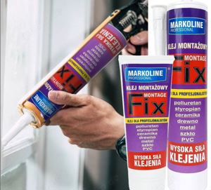 Montagekleber für Innen weiß Wasserkleber Uniwersal Kartusche