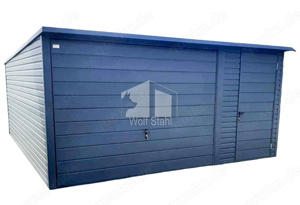  Blechgarage 4,5x6m Fertiggarage Metallgarage Transport + Aufbau gratis Hohe QualitätID104