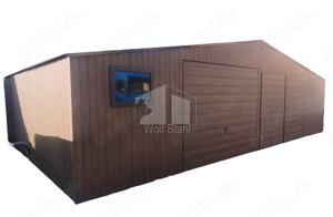 Blechgarage 11x6m Fertiggarage Stahlgarage Lieferung und Montage kostenlos Hohe Qualität GP198