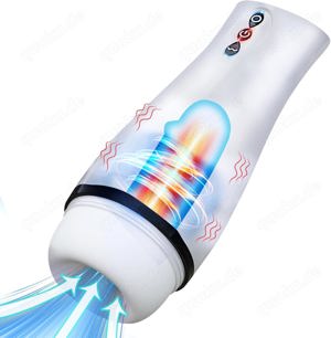 Elektrischer Masturbator Cup mit 10 Vibration & 10 Saugmodi