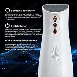 Elektrischer Masturbator Cup mit 10 Vibration & 10 Saugmodi Bild 7