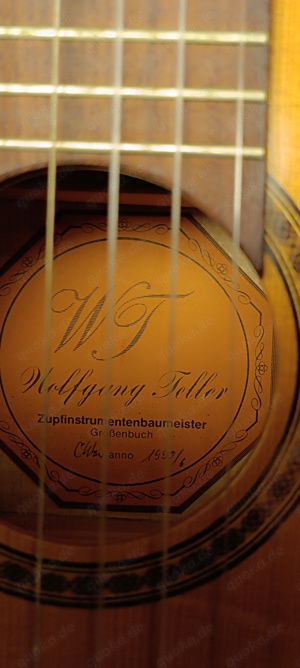 Oktavgitarre vollmassiv vom Gitarrenbaumeister Wolfgang Teller. Bild 6