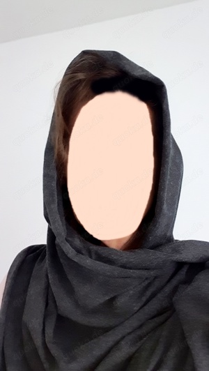 Loopschal Schal dunkelgrau anthrazit für Damen oder Herren Bild 2