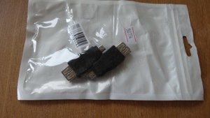 2 Stück Stecker Adapter Inline USB Micro auf USB A Buchse neu